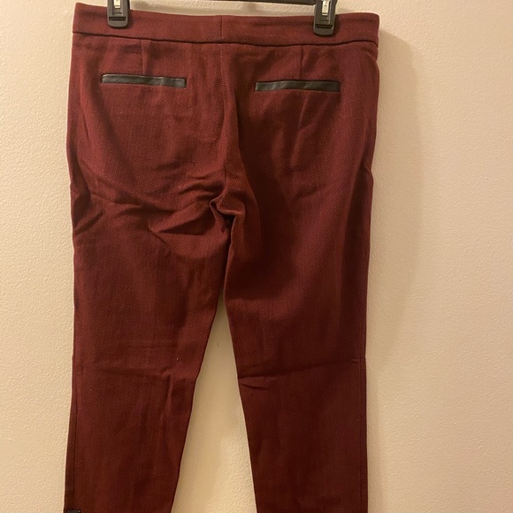 crosshatch Sloan pants with faux leather trim - Picture 4 of 7